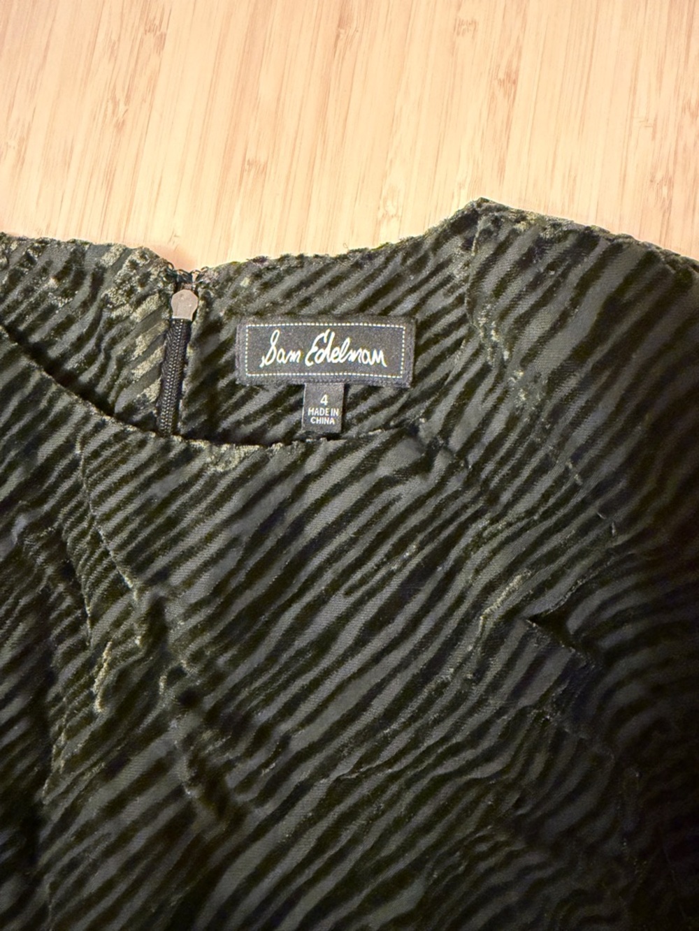 Sam Edelman green velvet dress